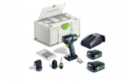 Festool TXS 12 576875 12v Cordless Drill Set With 2 x Batteries & Screwdriver Bits GB